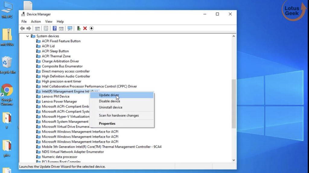 intel management engine components driver windows 11