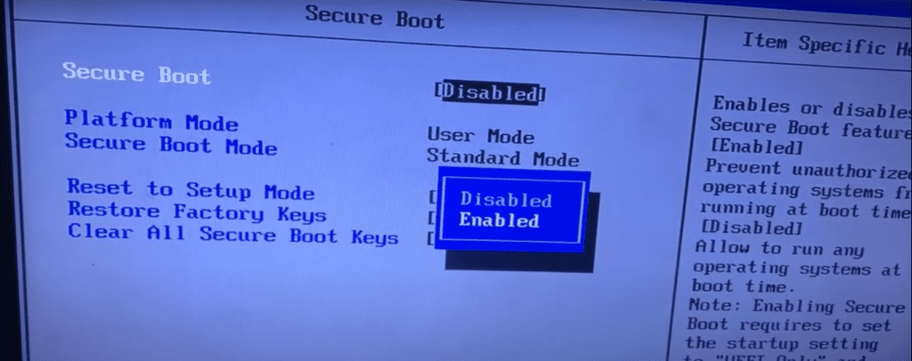 this build of vanguard requires tpm version 2.0