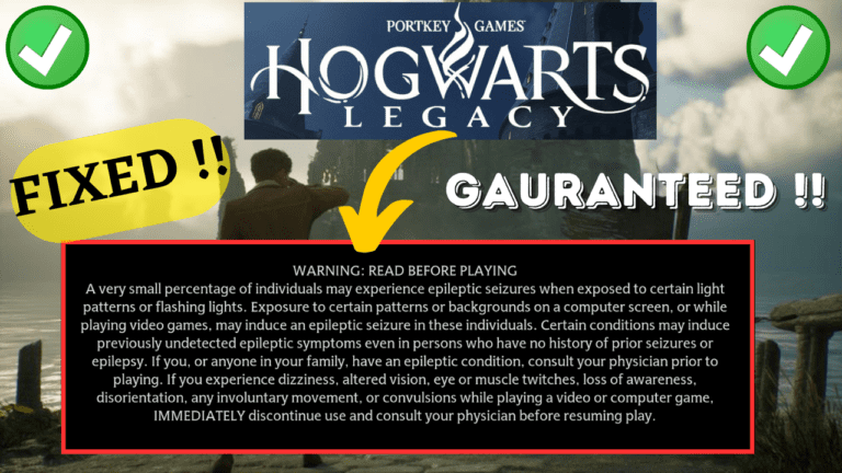 hogwarts legacy black screen