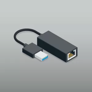 USB ethernet adpater for laptop with ethernet port