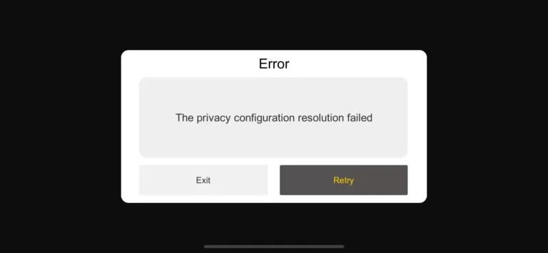 the privacy configuration resolution failed soul knight prequel